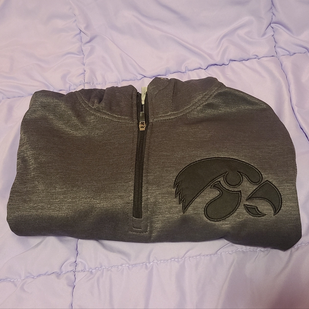 Iowa Hawkeye quarter zip hoodie